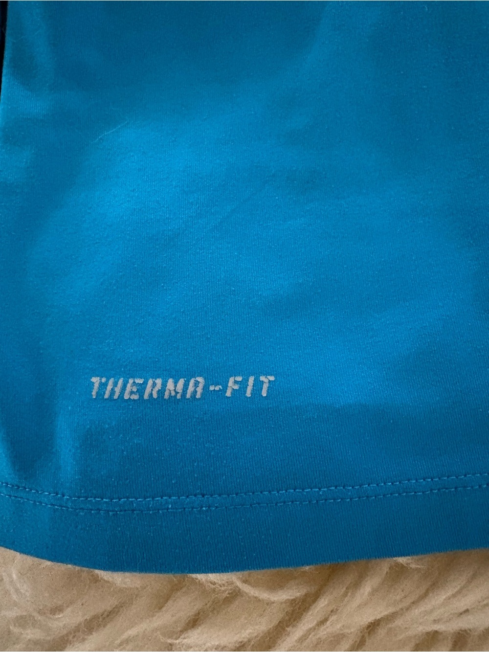 Nike Turquoise Dri-Fit 1/4 Zip Performance Pullover Long Sleeve - Picture 5 of 7
